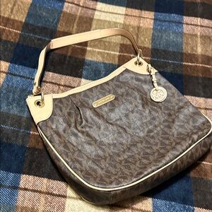 Michael Kors Brown and Tan Shoulder Bag